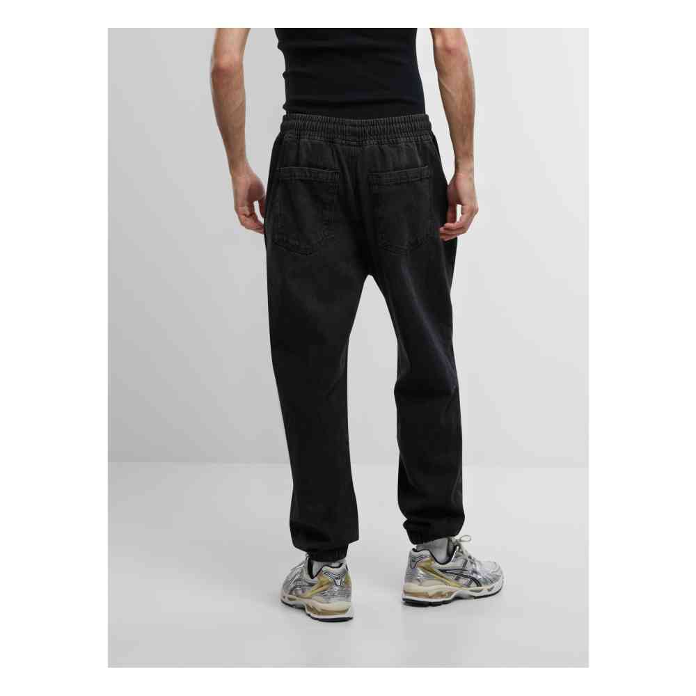 Urban Classics - Jogg Denim black washed Pantalon de jogging homme - Noir